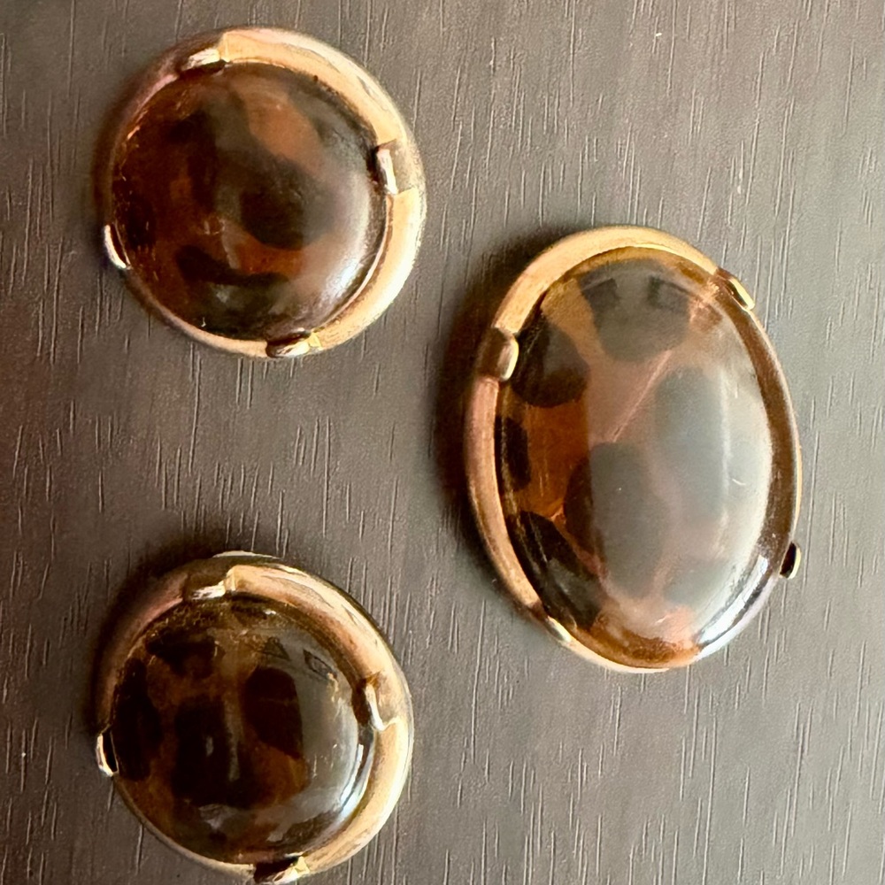 M Jent Vintage Leopard Clip-On Earrings and Pendant - Picture 5 of 7